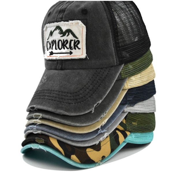 Cap for menn og kvinner, justerbar, Trucker Cap