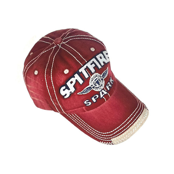 SPARK Vasket Bomulds Baseball Cap Brev Broderet Ande Tunge