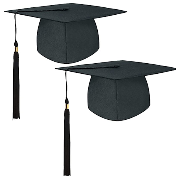2 stk. Doktorhat - Unisex Studenterhat - Bachelorhat - Graduering
