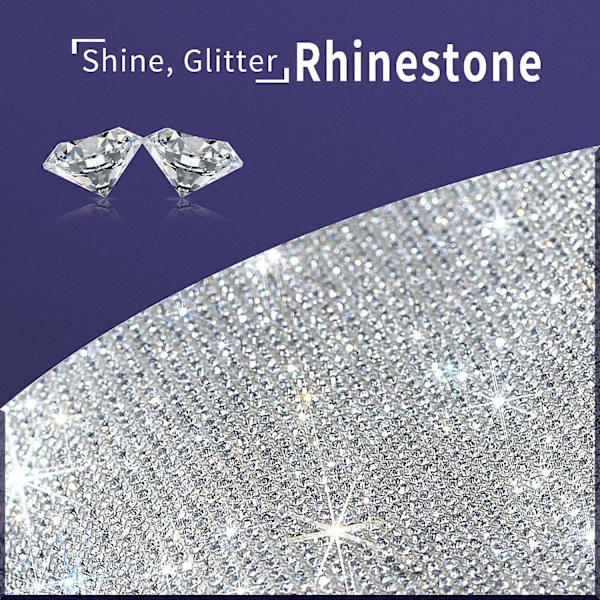 Rhinestone-auton ovenkahvan tarrat - 8 kpl Bling-auton lisävarusteet