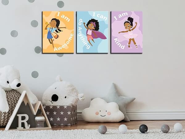 Svart tjej canvas tavlor