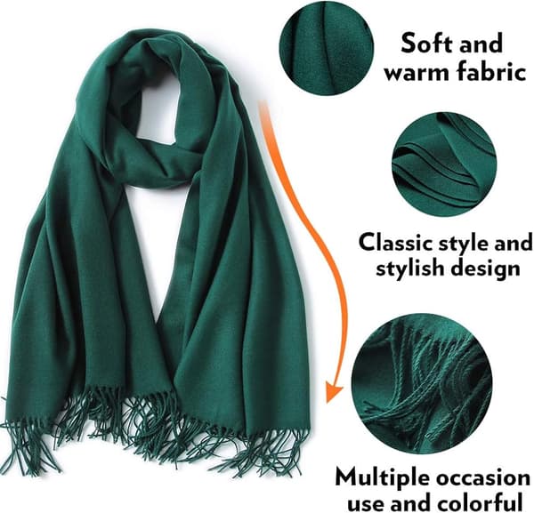 Halsdukar för kvinnor och män Pashmina sjal Wrap Höst Vinter Bröllop