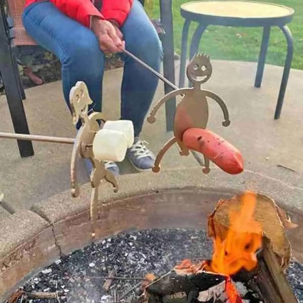 2 stk. grillstativ DIY gaffeltilbehør (ekskl. gafler) BB