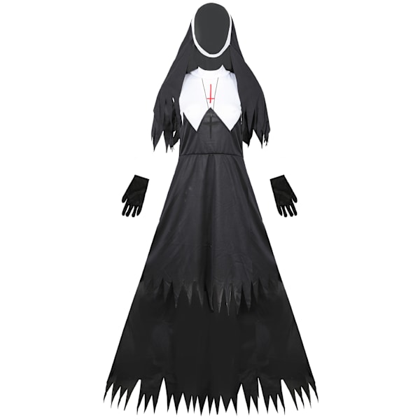 Halloween nonne kostume til europæiske og amerikanske kvinder rollespil