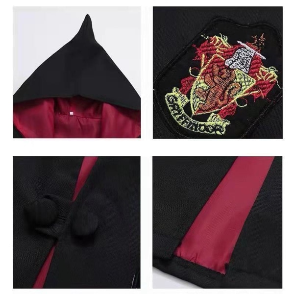 Harry Potter magisk kappe sett - Slytherin syvdelt kostyme Cosp