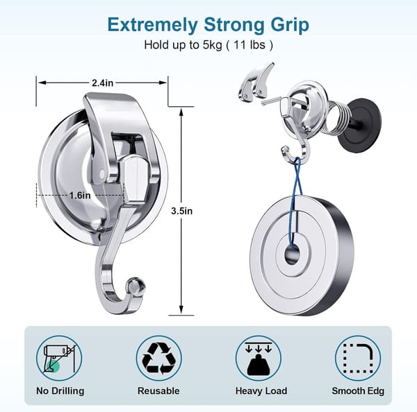 Heavy Duty sugekopper (2-pak)