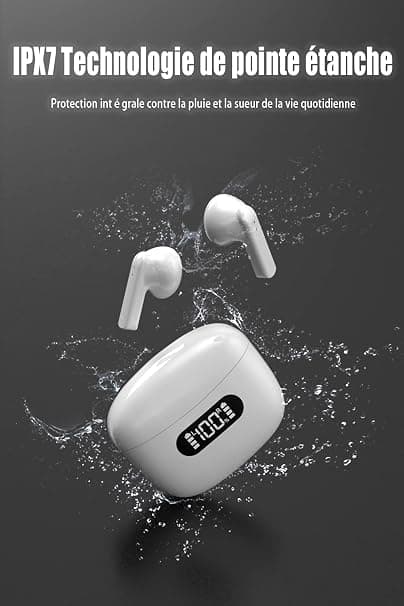 Trådløse Bluetooth-hodetelefoner, The Wireless Earphone IPX7