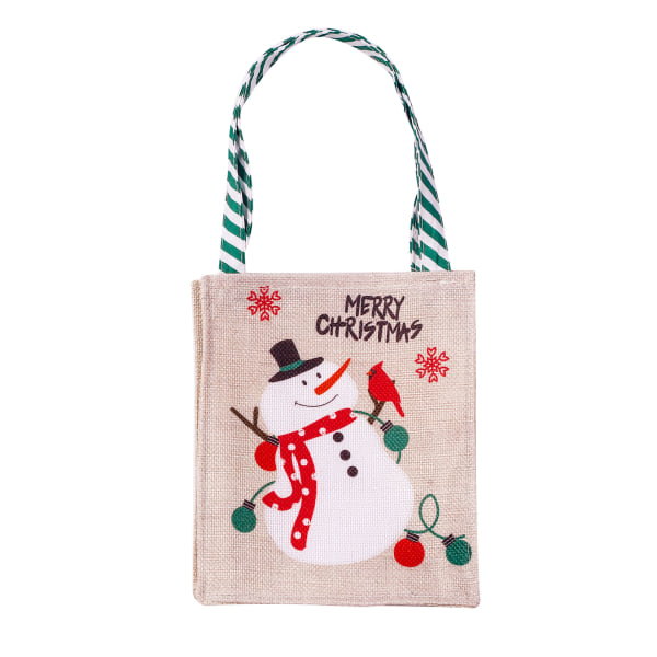 2 julklappspåsar Jultomten Snowman Gift Tote Bag Party De