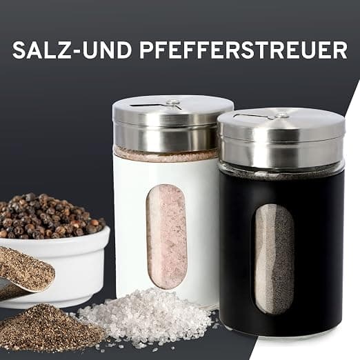 2 kpl suola- ja pippurirasia setti, 90ml