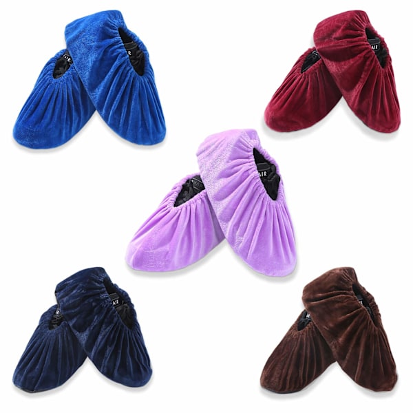 5 Pairs Reusable Non Slip Shoe Covers