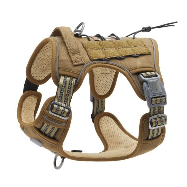 Tactical Dog Harness Adjustable Breathable，L（20-36KG）