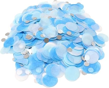 Blå födelsedagskonfetti - 500g bröllopskonfetti