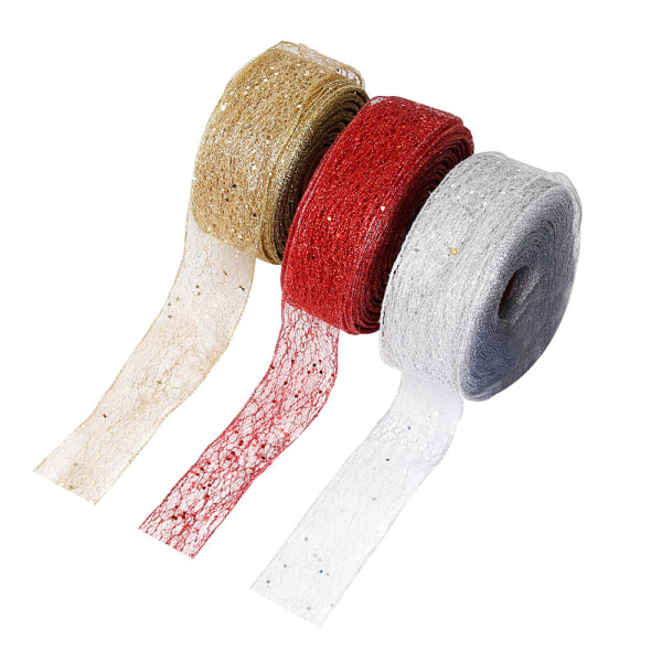3 stk. julepynt 2 meter/pakke Mess Net Powdery Lock E