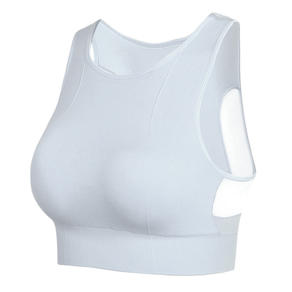 Kvinnor kan bära en one-piece sport-bh utomhus - Vit M