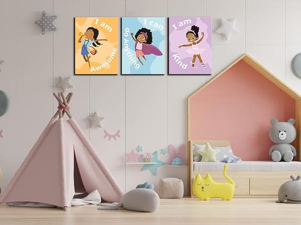 Svart tjej canvas tavlor
