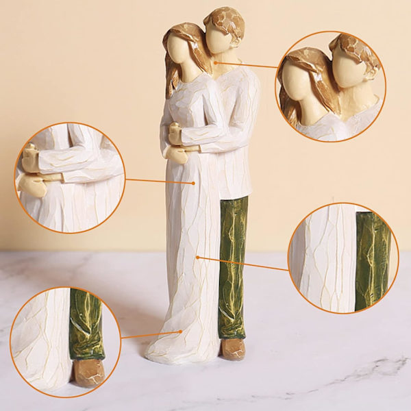 Brudpar Staty Bröllopstårta Toppar, Brud och Brudgum Figurer En