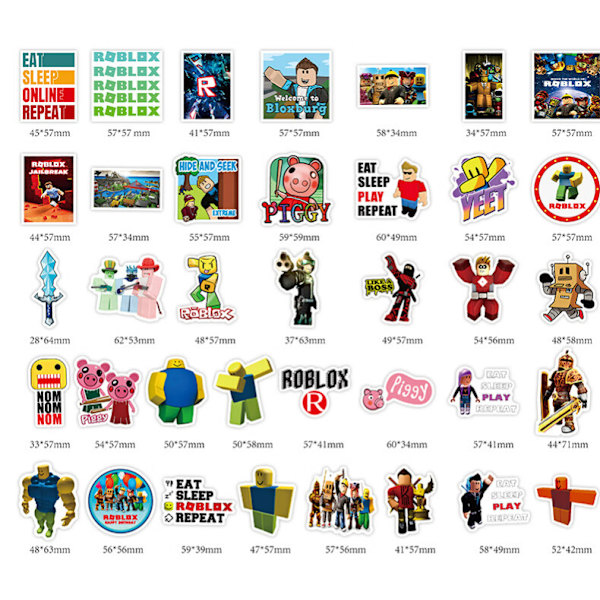 150 Roblox-klistremerker Cartoon Robles spill Graffiti-klistremerker