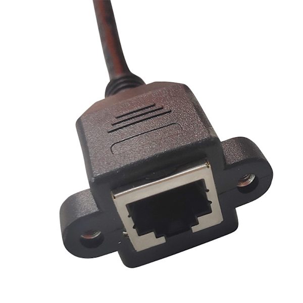 Ny RJ45 tårn 8pin loddefri terminal RJ45 med ører mesh kabel