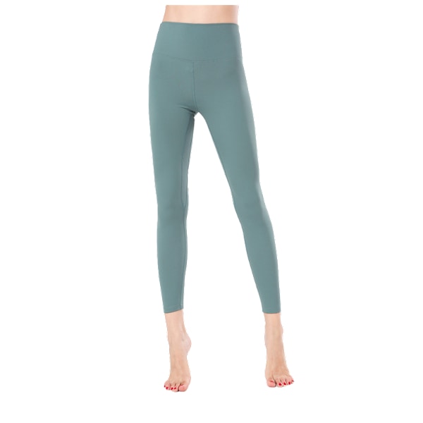 Stretch High Waist Skinny Running Athletic Pants - Cyan XL
