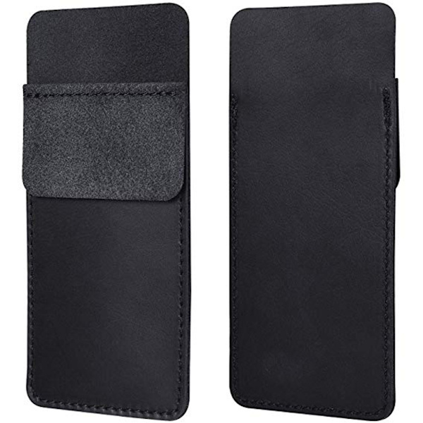 2-pack läderfodral för pennor, pennor, skjortor, labb