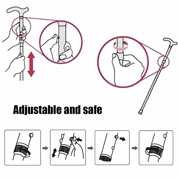 Vandrestok/Trekking/Camping Stick&Pole Foldbar, Bærbar - khaki