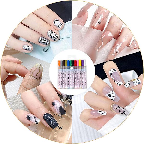 12 väriä värikäs kynäkynä kynä kukkaneula kynä DIY käsintehty