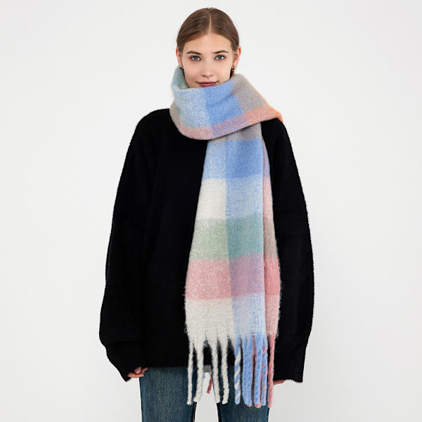 Dam Faux Cashmere Tassel Vinter Varma Halsduk Lång Varma Halsduk (