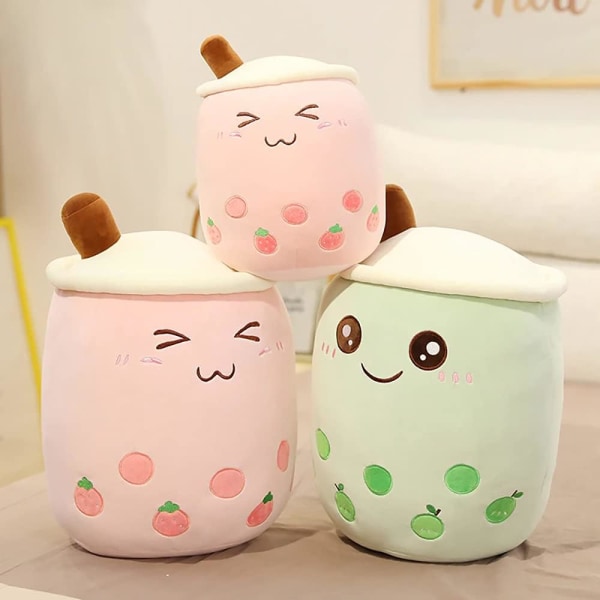 Søt plysj Boba Tea plysj pute Fylt melketekopp pute Foo