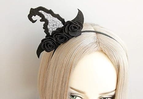 Halloween-hårbånd for kvinner, heksehatt-hårbånd