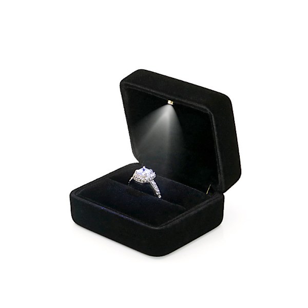 Ring Box, Smyckeskrin med LED-lampor, Används för förslag, E