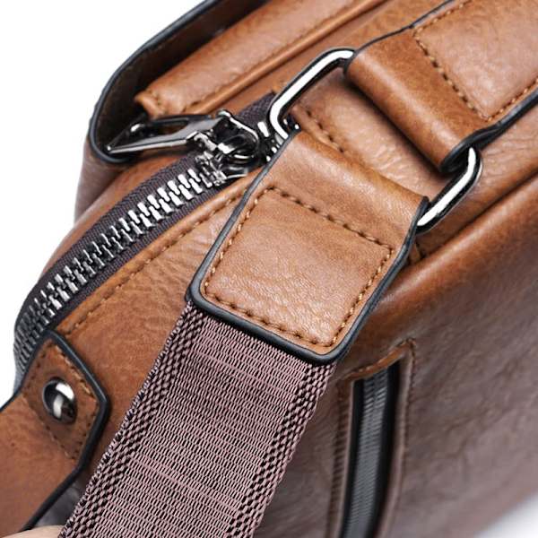 Herr Business Casual Enkelsidig Axelväska Crossbody Black