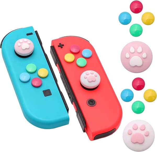 Switch-knapknapper, poteaftryk-tommelfingergrebsknapper til Nintendo Switc