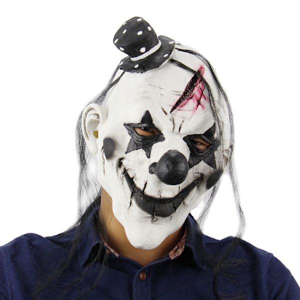 Halloween Mask Lilla Rödluvan Rolig Clown Skräck