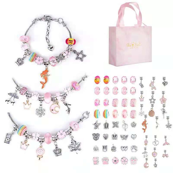 Julklapp - Diy Kids Ocean Collection Armband Set i Rosa