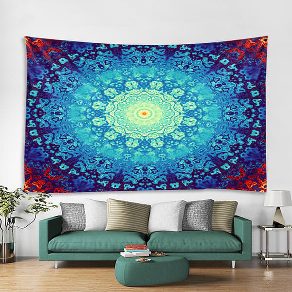 3D digitaltryck mandala serie gobeläng vardagsrum sovrum