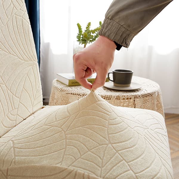 Ensfarget vanntett Jacquard stolseter Elastisk