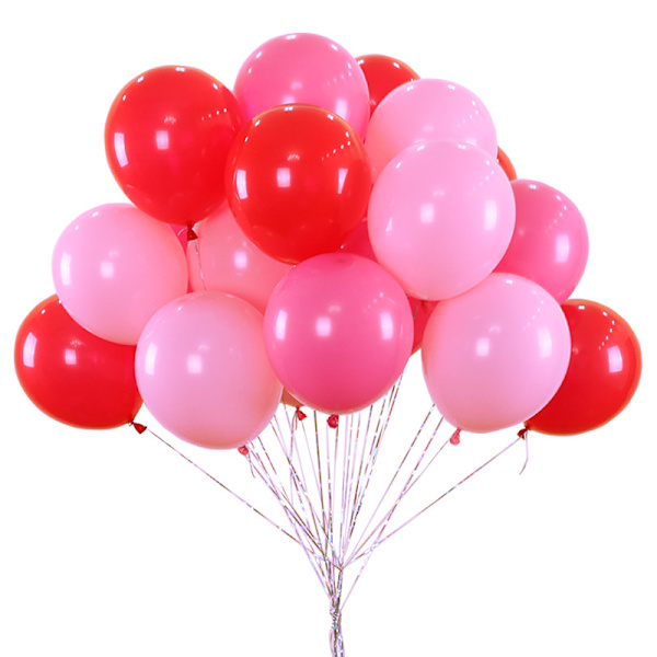 12 tum röda ballonger 100 st - kvalitets latex heliumballonger för