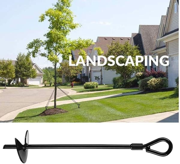 38 cm teltplugg med sammenleggbar ring, sett med 4