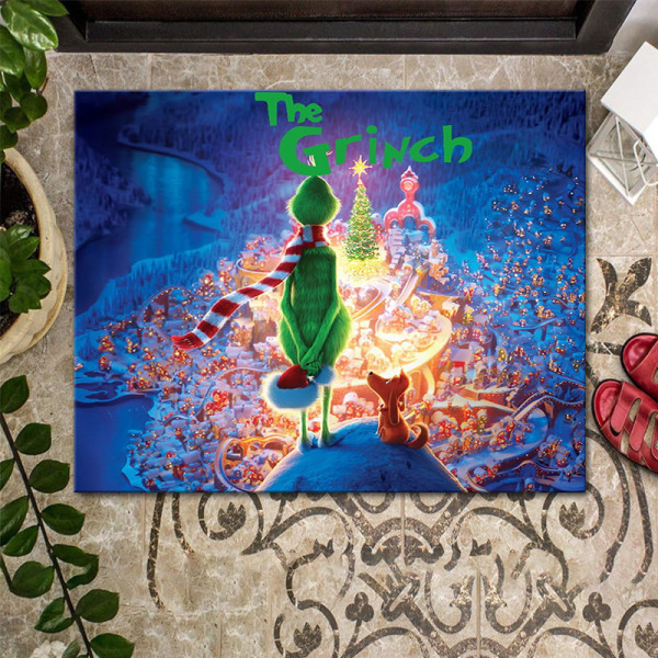 Morsom Greench Clown Julematte Inngangsdørmatte, 40 * 60CM