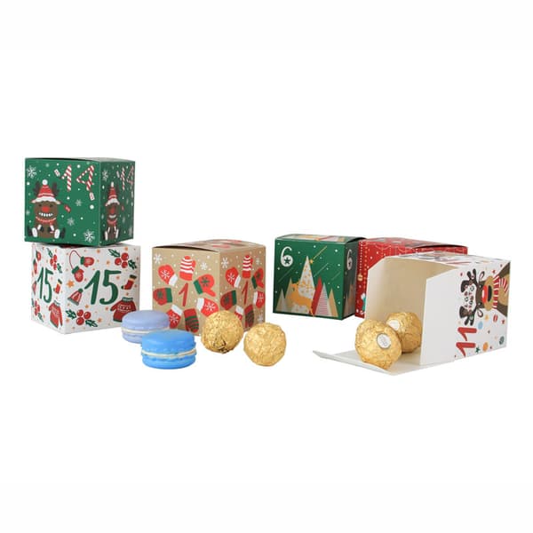 24 Dagers DIY Julekalender Bokser, 24 Nedtelling Julekalender