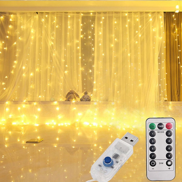 300 LED-lampor Jul Bröllop Semester Dekoration LED-slingor