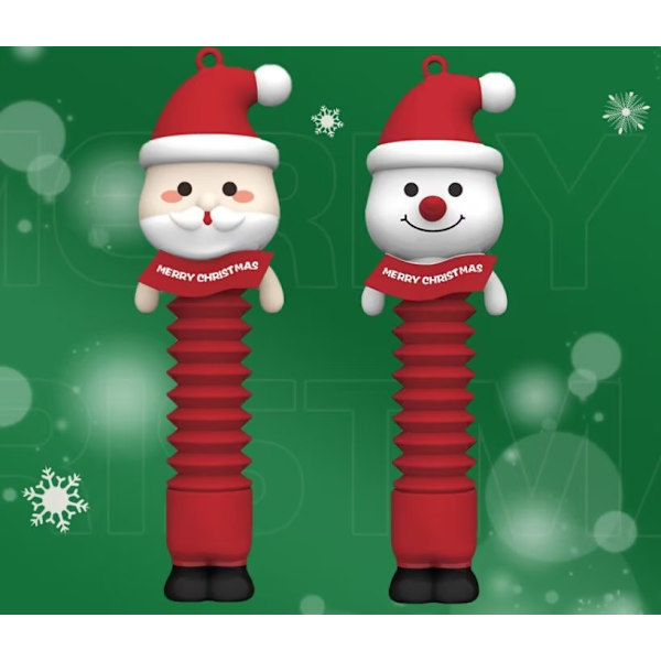 2-pack tomte poprör leksaker för barn och vuxna, sensoriska till