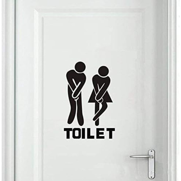 DIY Avtagbar Man Kvinna Toalett Toalett Badrum WC Skylt, Dörr Tillbehör