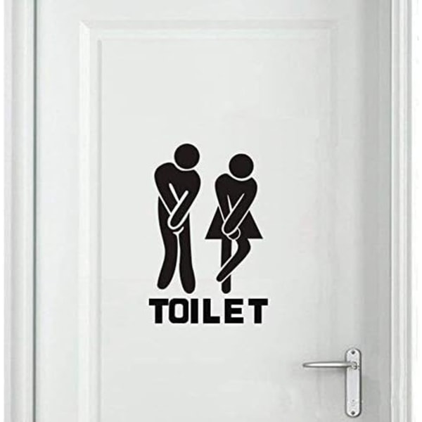 DIY Fjernelselig Mand Kvinde Toilet Toilet Badeværelse WC Skilt, Dør Acc