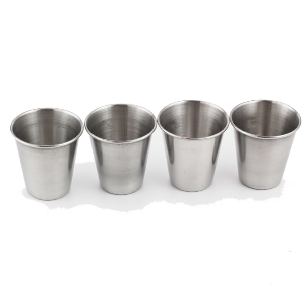 2 stk. rustfrit stålkrus, stabelbart metal krus, 304 rustfrit