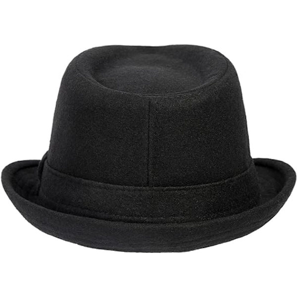 1 stk. Unisex tidløs klassisk Manhattan Fedora Hat