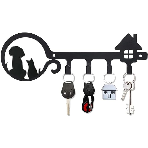 Hemdekorativ väggmonterad nyckelhållare, organizer, nyckel