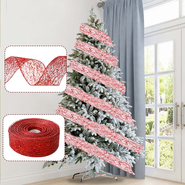 3 st juldekorationer 2 meter/förpackning Mess Net Powdery Lock E