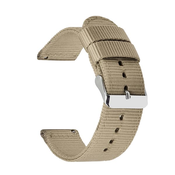 4PCS enfärgad nylon canvas rostfritt stål spänne rem-20MM