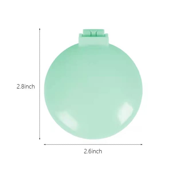 Taittuva hiusharja peilillä, Mini Compact Massage Comb for Pu
